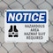 Signmission Hazardous Area Hazmat Suit Required OSHA Notice Sign, Plastic, 10in W x 7in L, 2PK OS-2PACK-NS-P-710-L-13317 - alternate 5
